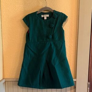 Richie house Los Angeles green wool dress